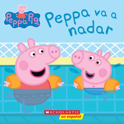 Peppa and George are going swimming, but George is a bit scared. How will Mummy and Daddy pig ever convince him to get in the pool?Peppa y George van a nadir, pero George tiene un poco de miedo. ��C��mo lo convencer��n Mam�� Cerda y Pap�� Cerdo de que se meta a la piscina? Peppa And George, Social Themes, In The Pool, Toys R Us, Peppa Pig, The Pool, Pool Party, Toy Chest, Picture Book