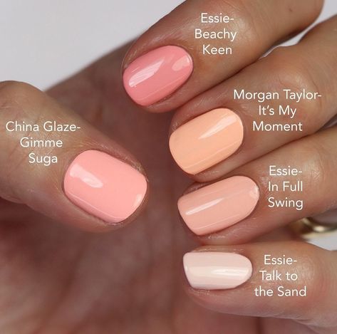 Nail Art Designs Spring, Nails 2022 Spring, Nail Trends Spring, Uñas Color Coral, Spring Gel Nails Ideas, Nail Colors Spring, Coral Gel Nails, Nail Inspo Spring, Peach Colored Nails