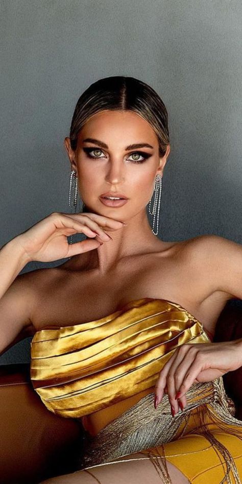 Newyear 2023, Bellabarnett Dress, Bella Barnett, Fashion Model Photography, Dress Jumpsuit, Gold Beauty, Tassel Dress, Sophisticated Wedding, Wedding Party Dress