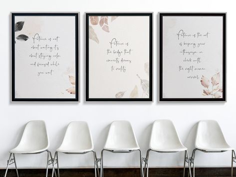 Excited to share the latest addition to my #etsy shop: Waiting Room Decor, Wall Art for Doctor Office, Printable for Dentist, Entry Way Decor, Text Quote Poster, Set of 3 Floral Boho Print https://etsy.me/3JBq7JC #waitingroomdecor #waitingroomart #doctorofficedecor Waiting Room Decor, Doctors Office Decor, Triptych Wall Art, Doctor Office, Thought Provoking Quotes, Waiting Rooms, Photoshop Overlays, Boho Print, Digital Backdrops