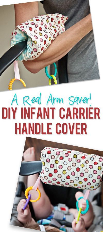 A Real Arm Saver – DIY Infant Carrier Handle Cover! What a genius idea and a great gift idea for baby showers! Baby Carrier Cover, Infant Carrier, Diy Sy, Family Design, Diy Bebe, Shower Bebe, Baby Projects, Baby Diy, Creation Couture