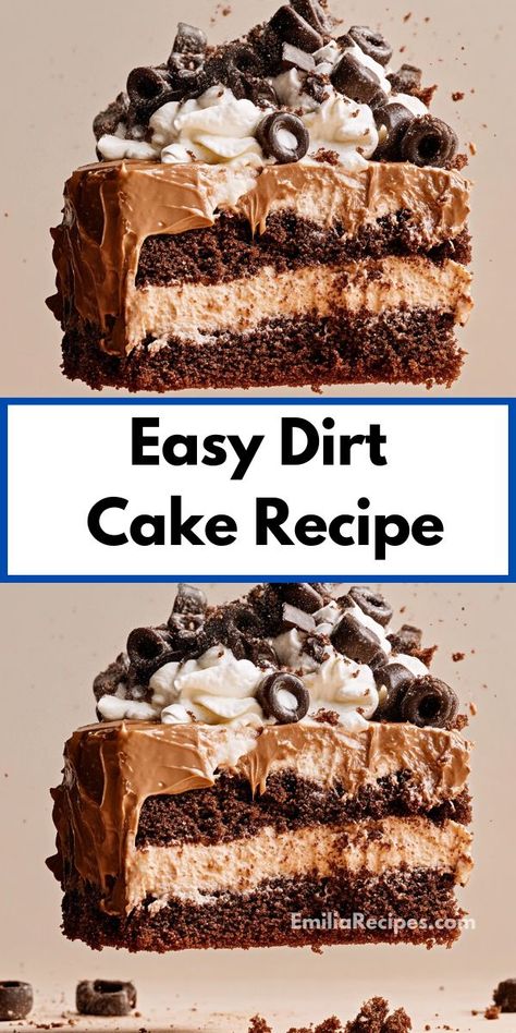 Need a show-stopping dessert that’s also kid-friendly? Discover this Dirt Cake Recipe, featuring a playful presentation and irresistible taste. It’s a quick and enjoyable way to satisfy your sweet tooth, making it ideal for any occasion. Dirt Cake Easy, Dirt Cake Recipe, Oreo Dirt Cake, Dirt Cake Recipes, Dirt Cups, Dirt Cake, Creamy Pudding, Crushed Oreos, Cheese Cookies