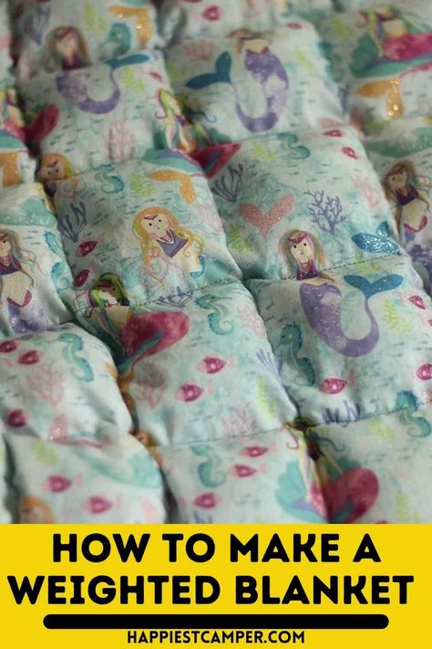 Diy Weighted Blanket, Make A Weighted Blanket, Weight Chart For Men, Weighted Blanket Diy, Making A Weighted Blanket, Blanket Sewing, Weighted Blanket For Kids, Weighted Comforter, Blanket Tutorial