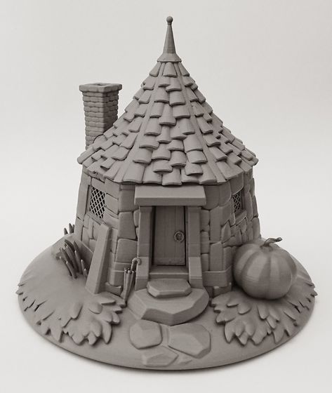 Diy Hagrids Hut, 3d Printing Ideas Halloween, Hagrid Hut, Harry Potter Craft, Hagrids Hut, Harry Potter 3d, Drukarka 3d, Harry Potter Room Decor, Fairy House Crafts