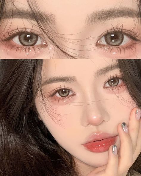 Korean Lady Like Makeup, Low Visual Weight Makeup Asian, Doying Make, Korean Ladylike Makeup, Korean Natural Makeup, Pop Makeup, Light Makeup Looks, Korean Makeup Look, Douyin Makeup