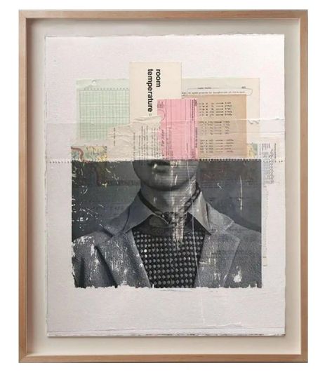 Roberto Fonfria - Room Temperature, Mixed Media Collage Portrait For Sale at 1stDibs Roberto Fonfria, Pop Art Colors, Collage Portrait, Pop Art Portraits, Original Collage, Abstract Drawings, Assemblage Art, Monoprint, Abstract Photography