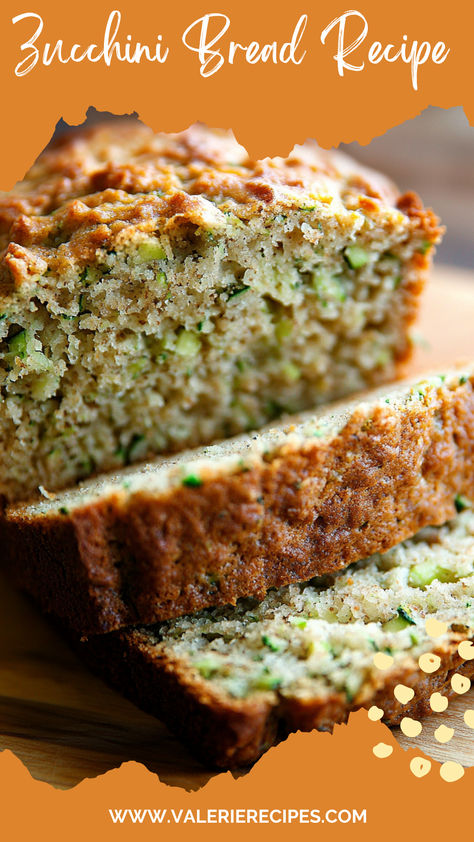 Freshly baked zucchini bread on a wooden cutting board Zucchini Bread Sour Cream, Zuccinni Recipe, Zucchini Bread Recipes Moist Easy, Zucchini Breads, Carrot Zucchini Bread, Bread Zucchini, Easy Zucchini Bread Recipes, Moist Zucchini Bread, Snacking Cake