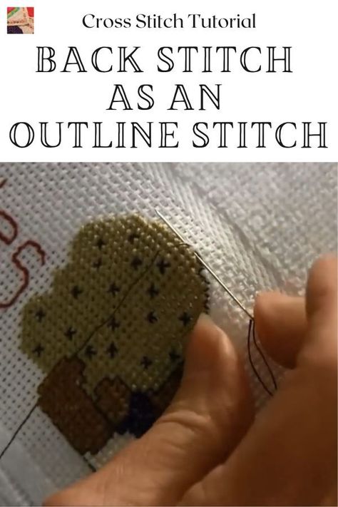 Learn how to use the cross stitch back stitch to outline cross stitch designs to make a clean and neat finish. Cross Stitch Outline, Outline Cross Stitch, Stitch Images, Outline Stitch, Stitch Outline, Everything Cross Stitch, Stitch Techniques, Cross Stitch Tutorial, Graph Patterns