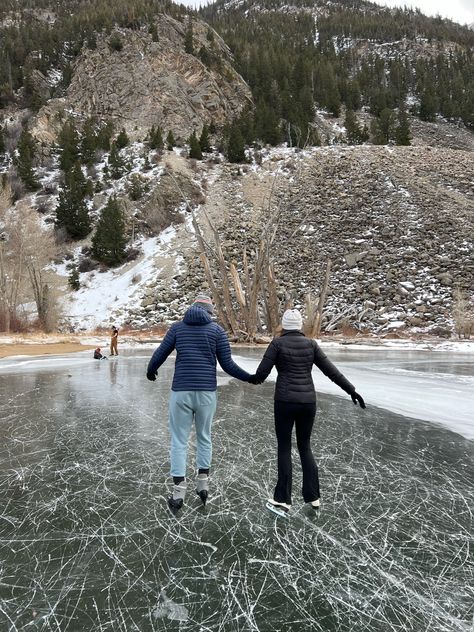 couple aesthetic, winter aesthetic, love, valentine, ice skating, date ideas, snowy, cold Winter Dates Aesthetic, Couple Ice Skating, Ice Skating Date, Winter Dates, Dream Dates, Ice Rink, Frozen Lake, Cute Couple Pictures, Ice Skating