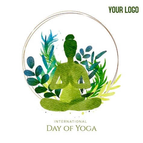 Pranayama Meditation, Yoga Art Painting, Yoga Background, Happy Yoga Day, Yoga Vector, International Day Of Yoga, Yoga Kunst, Yoga Drawing, Happy International Yoga Day