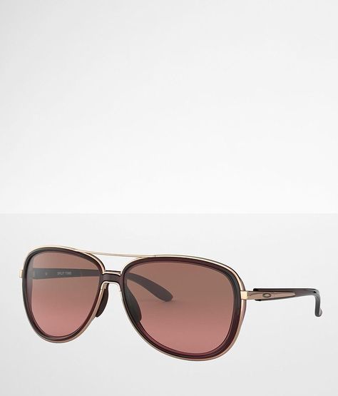 Oakley Split Time Sunglasses, Womens Oakley Sunglasses, Raspberry Buckle, Oakley Sunglasses Women, Oakley Eyewear, Sunglasses Women Aviators, Black Gradient, Clear Vision, Material Girl