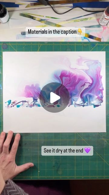 Watercolor On Mineral Paper, Mineral Paper Art, Liquid Watercolor Techniques, Liquid Watercolor Art, Mineral Paper, Finetec Watercolor, Bio Materials, Watercolor Painting For Beginners, Art Demo