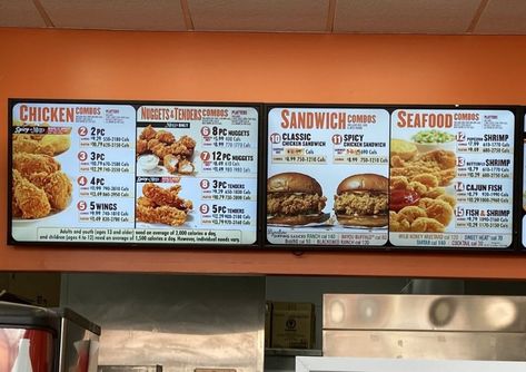 Popeyes Menu Canada offers a wide variety of options, from classic burgers and fries to international flavors and ... Read more The post Popeyes Menu Canada & Updated Prices 2023 appeared first on Canadian Menus. Popeyes Menu, Menu Board Design, Cajun Fries, Burgers And Fries, Popeyes Chicken, Spicy Chicken Sandwiches, Chicken Menu, Popcorn Shrimp, Dessert Items