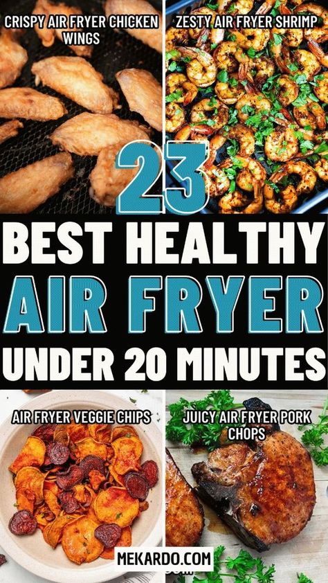 Discover the ultimate collection of quick and delicious meals with these 23 best air fryer recipes, all ready in under 20 minutes. Perfect for busy weeknights or a quick snack fix! | air fryer recipes | quick meals | easy dinner ideas | healthy air fryer options | low-calorie recipes | fast cooking | weeknight dinners | under 20 minutes | crispy air fryer dishes | vegetarian air fryer recipes | gluten-free air fryer meals | air fryer snacks | low-carb air fryer recipes | air fryer chicken recipes | family-friendly meals | kid-friendly air fryer ideas | meal prep recipes | budget-friendly meals | comfort food | air fryer desserts | beginner-friendly air fryer recipes | creative air fryer ideas | air fryer breakfast recipes | savory air fryer recipes. Healthy Ninja Air Fryer Recipes, Air Fryer Meals For Diabetics, Quick And Easy Dinner Recipes For Two Air Fryer, Healthy Food To Cook In Air Fryer, Family Friendly Air Fryer Recipes, Best Air Fryer Recipes For Beginners, Air Fry Healthy Recipes, Air Fryer Meal Prep Recipes, Quick And Easy Air Fryer Dinner Recipes