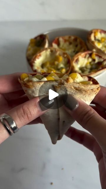 Weight loss with Mediterranean Diet on Instagram: "Cone pizza in a tortilla 🍕

Groceries for 6 pcs 🛒
3 tortillas
Oil spray
Pizza sauce
Bulgarian cheese
Yellow/ grated mozzarella
Olives + corn + toppings that you like

Method of preparation 🍳 👩🏻
cross the tortillas,
Fold as in the video and insert a toothpick to hold the closure.
Place on a tray, spray with oil,
and bake for 8 minutes in a preheated oven at 180° Turbo.
then arrange in a vessel that will hold the cones,
Fill with toppings and bake another 10 minutes to melt the cheese.
With appetite 🍕🍕🤝🏼🥫🫒🌽🧀✨
- - - - - - - - - - - - - - - -
🌿✨ Experience the Mediterranean magic! 
🙏 Share this post to spread the goodness of healthy living and delicious recipes
😍Follow for a daily dose of wellness tips @weightloss.mediterranean Corn Toppings, Cone Pizza, Breakfast Tortilla, Pizza Cones, Tortilla Pizza, Snack Bites, Tortilla Recipe, Healthy Pizza, Mediterranean Diet Recipes