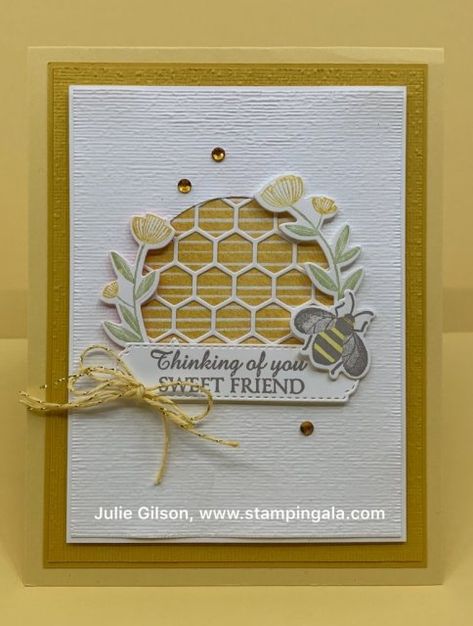 Handcrafted Cards, Bee Cards, Friendship Cards, Stamping Up Cards, Bee Happy, Animal Cards, Stamping Up, Dragonflies, Paper Cards