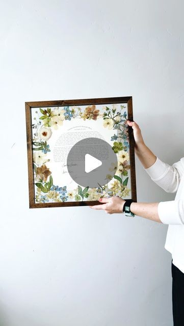 Pressed Flowers | Sustainable Bouquet Preservation (@flowersofthepress) • Instagram photos and videos Sustainable Bouquet, Jewish Marriage, Marriage Contract, Bouquet Preservation, Wildflower Garden, Pressed Flower, Pressed Flowers, Dark Wood, Wild Flowers