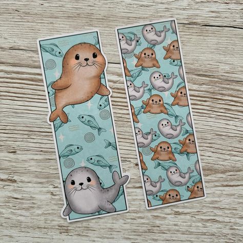 I just love the summery seaside vibes this collection gives me! Go check them out over on my Etsy! 🩵🦭 Rock Crafts Diy, Animal Bookmarks, Handmade Bookmarks Diy, Ms Dhoni Wallpapers, Handmade Bookmarks, Creative Bookmarks, Cute Bookmarks, Diy Bookmarks, Cute Paintings