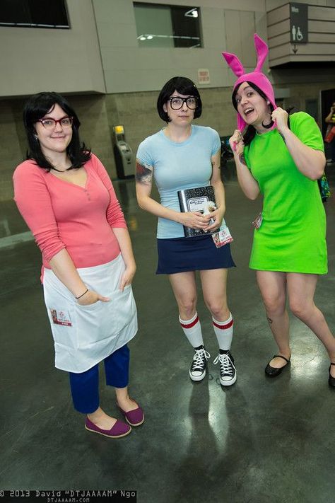 Linda Belcher, Louise Belcher, Tina Belcher, Nerdy Outfits, Cosplay Inspo, Trendy Halloween Costumes, Bob's Burgers, Creative Costumes, Easy Costumes