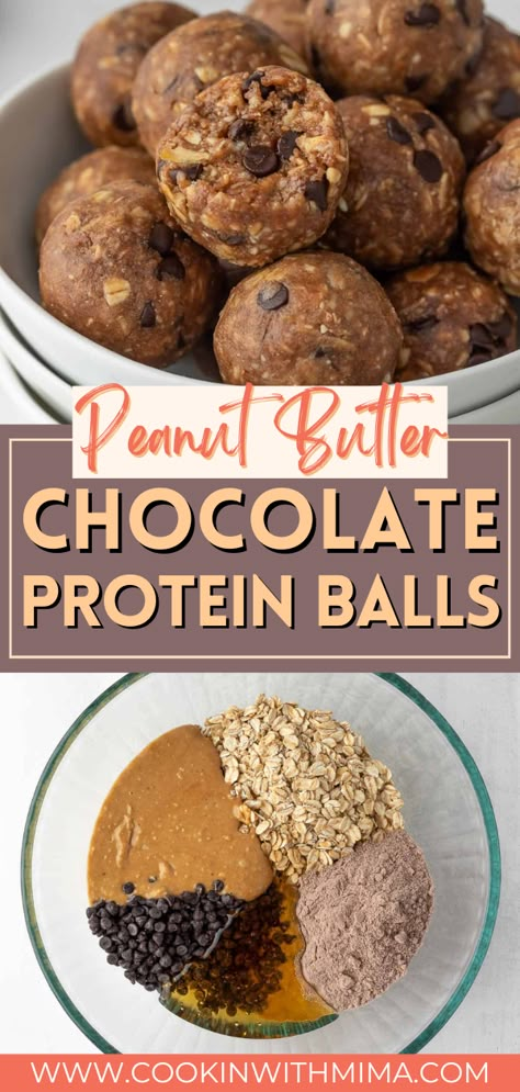 High Protein Balls, Protein Peanut Butter Balls, Chocolate Peanut Butter Protein Balls, Peanut Butter Protein Bites, Protein Bites Recipe, Chocolate Protein Balls, High Protein Peanut Butter, Peanut Butter Protein Balls, Peanut Butter Energy Balls