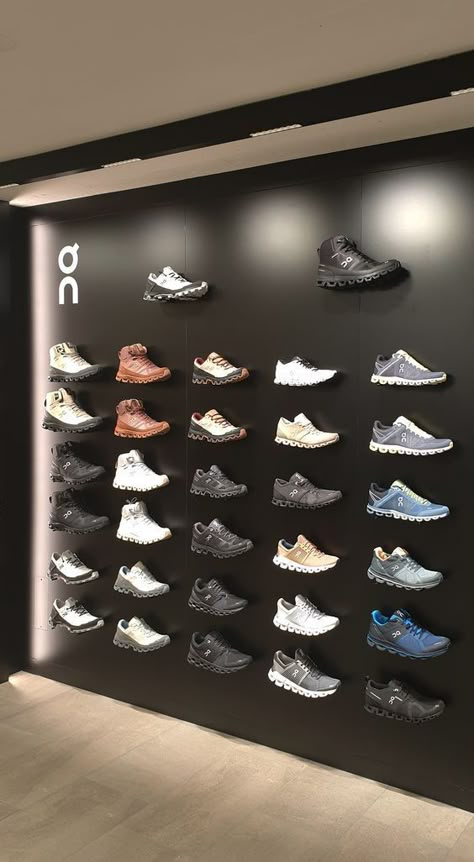 Shoes Store Design, Apple Store Interior, Sneaker Wall, Fancy Store, Shoes Display, Shoe Store Design, Store Shelves Design, Retail Store Interior Design, Clothing Store Interior