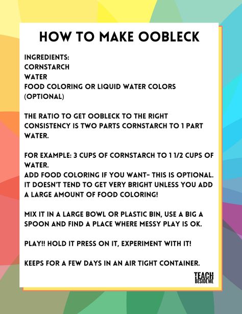 How To Make Cornstarch, Cornstarch Slime, Oobleck Recipe, How To Make Oobleck, Bartholomew And The Oobleck, Cornstarch And Water, Prek Crafts, Lesson Plans For Toddlers, Vbs 2024