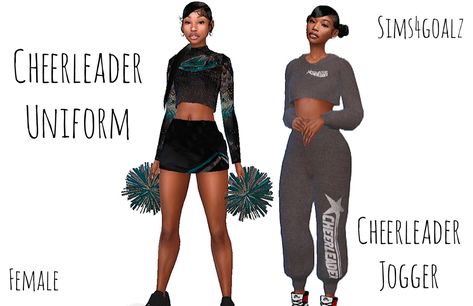 Sims 4 Cheer Uniform, Sims 4 Cc Cheer Uniform, Sims 4 Football Uniform, Sims 4 Cheerleader Outfit, Sims 4 Cheerleader Cc, Sims Cc Outfits, Sims Finds, Sims 4 Cc Patreon, Cc Patreon