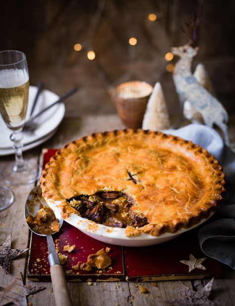 Feast your eyes on this steak and Stilton pie recipe. This cheesy pie makes a great indulgent pastry dish for the Christmas season Mince Pie Recipe, Ale Pie, Steak Pie, Pastry Dishes, Hp Sauce, Almond Pastry, Savoury Pies, Mince Pie, Christmas Baking Recipes