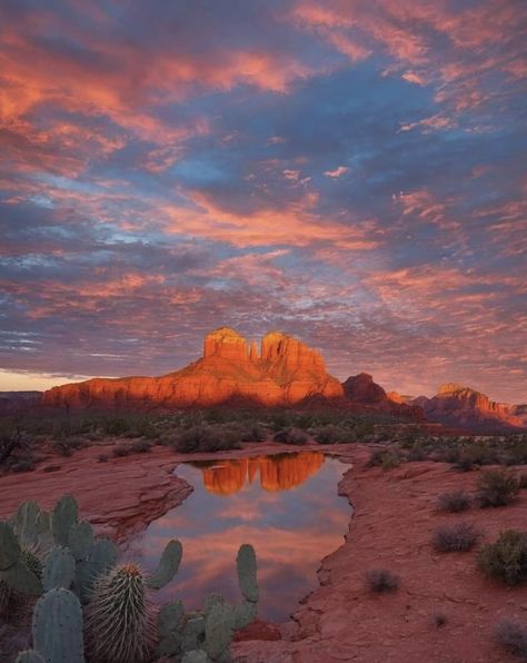 Sedona, Arizona sunset.  Photographer credit unknown. Emily Sedona, Sedona Arizona Aesthetic, Sedona Aesthetic, Arizona In November, Conan Aesthetic, Matt Painting, Az Sunset, Sedona Arizona Travel, Arizona Aesthetic