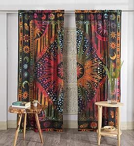 Witchy Dorm Room, Hippy Room Ideas, Doorway Ideas, Hippy Decor, Boho Valances, Boho Porch, Campsite Decor, Wall Curtains, Hanging Drapes