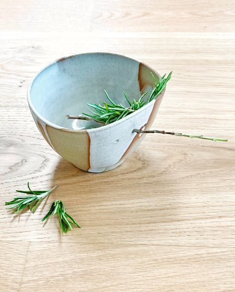 The newest addition to our ceramics collection, inspired by a commission. The herb stripper. Detailed with three holes to suit various stalk sizes, and finished with our signature overflow glaze effect. Landing in the P&B online shop very soon, and having their first outing at the @salusburysundaymarket tomorrow. #cooking #herbs #freshherbs #ceramics #pottery #clay #stoneware #sustainableliving #plumandbelle Pottery Sprigs Clay, Pottery Strainer, Pottery Herb Stripping Bowl, Ceramic Mortar And Pestle Pottery, Ceramic Smudge Dish, Ceramics Collection, Cooking Herbs, Pottery Clay, Ceramics Pottery