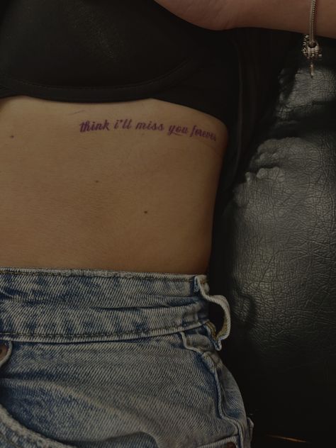 Rib quote tattoo inspired by Lana del Rey’s song Summertime Sadness Lana Del Rey Tattoos, Lana Del Rey Tattoo, Omerta Tattoo, Small Pretty Tattoos, Writing Tattoos, Petite Tattoos, Cute Tiny Tattoos, Classy Tattoos, Discreet Tattoos