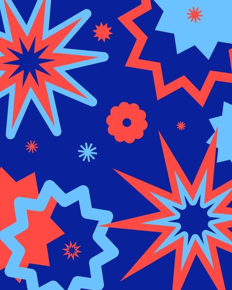 Interior retro poster. Vintage vector illustration. Funky pattern with shapes and stars. Funky Stars, Funky Shapes, Shapes Pattern, Star Illustration, Graphic Motif, Shape Posters, Poster Vintage, Retro Poster, Star Shape