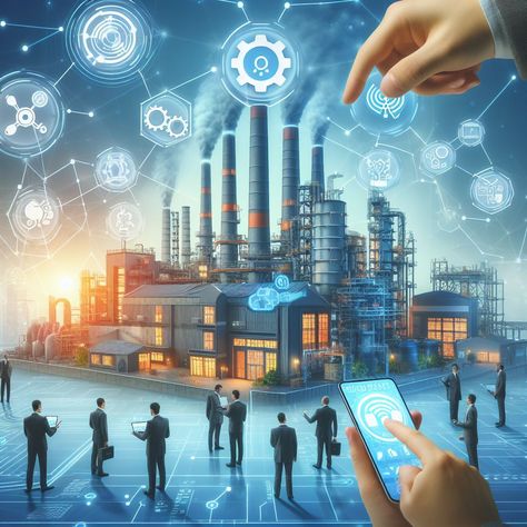 industry 4.0 Factory Illustration, Smart Factory, Digital India, Big Data Analytics, Indian Government, Marketing Automation, Access Control, Cover Pics, Public Service