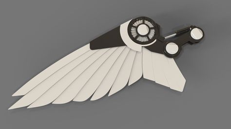 Robot Wings Concept Art, Robot Bird Concept Art, Bird Superhero, Wings Concept Art, Robot Wings, Wings Concept, Robot Bird, Wings Inspiration, Robot Craft