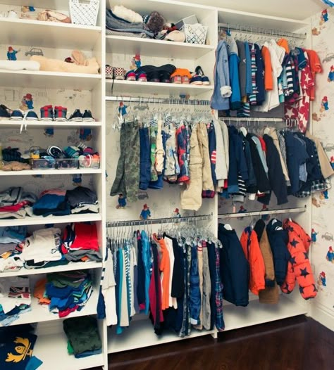 Children Closet, Kids Closet Storage, Toddler Closet, Diptyque Candles, Baby Closet Organization, Celebrity Closets, Baby Room Organization, Boys Closet, The Coveteur