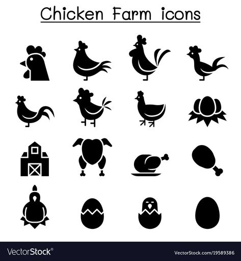 Chicken Icon, Chicken Brands, Chicken Vector, Wings Icon, Chicken Logo, Chicken Illustration, Star Logo Design, Cartoon Chicken, Chicken Farm