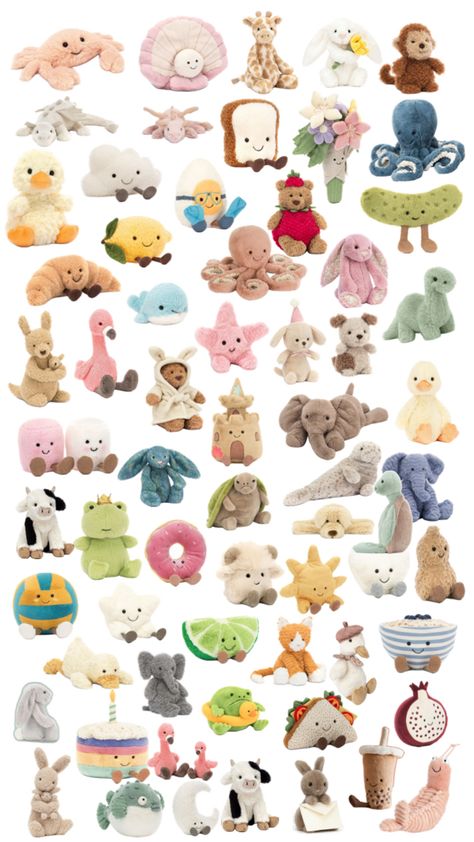 Sea Animal Jelly Cats, Matching Jelly Cats Trio, Jellycat Collection Display, Duo Jelly Cats, Jelly Cat Bear, Jelly Cat Collection, Jellycats Collection, Cutest Jellycat, Matching Jelly Cats