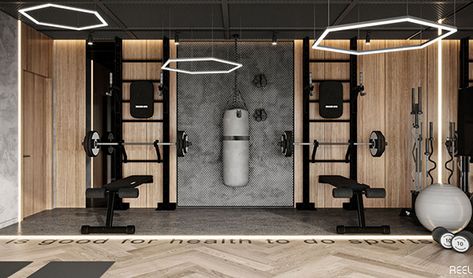 Gym Design Interior, Small Home Gym, Home Gym Garage, Basement Remodel Diy, Gym Room At Home, Neoclassical Interior, Gym Interior, Cabinet Medical, Home Gym Decor