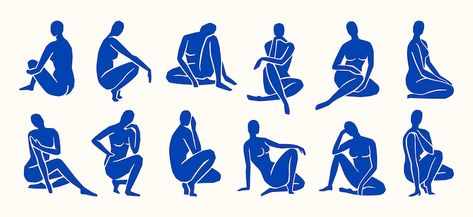 Matisse Art, Women Figure, Free Graphics, Henri Matisse, 로고 디자인, Linocut, Collage Art, Premium Vector, Graphic Resources