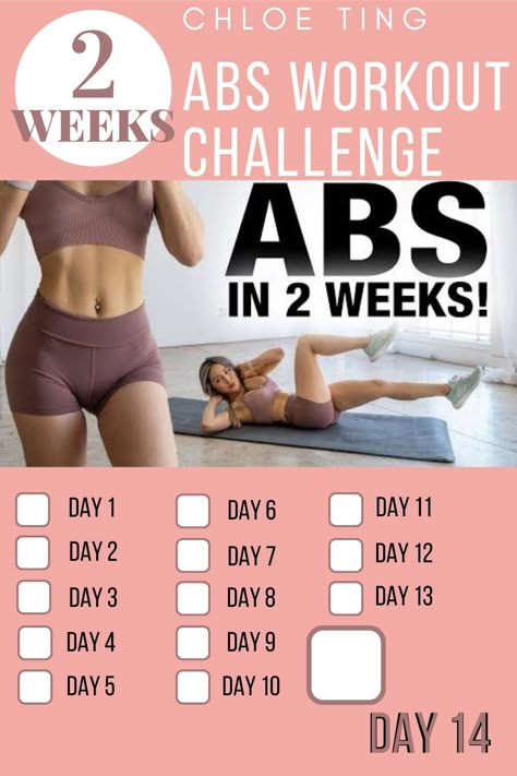 Hello, I've tried out the Chloe Ting 2 weeks abs challenge and I used this checklist to keep me motivated. I posted it every single day on my Instagram story and check marked the checklist after every workout. I hope this is helpful for you too and motivates you to just keep going. Click the link to see my personal results. Abs In 2 Weeks, Diet Vlog, July Workout, Abs Workout Program, Shred Workout, Get Abs, Chloe Ting, Ab Workout Challenge, All Body Workout