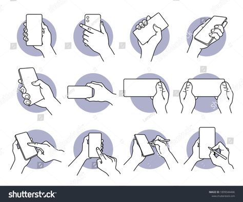 How To Draw Hands Holding Phone, Hand Carrying Reference, Phone In Hand Reference, Hand Holding Phone Drawing Reference, Hand Holding Soda Can Reference, Grabbing Phone Reference, Holding Wand Hand Reference, Phone Holding Reference, Holding Cellphone Drawing Reference