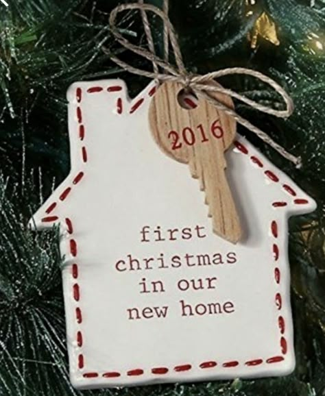 First Home Ornament, First Home Gifts, Closing Gifts, Realtor Gifts, Our First Home, Mud Pie, Xmas Ornaments, 1st Christmas, Our New Home