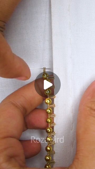 RozaBird on Instagram: "Unique glass pipe border lace hand embroidery tutorial with golden pearl!
#cute #shorts #fbreels #reelsfb #handembroidery #embroidery #borderline #fypシ #viral #reels #fbreelsvideo #border #trending #reelsviralシ #fb #love #handmade #facebookreels #everyone #stitch" Border Lace, Golden Pearl, Hand Embroidery Tutorial, Viral Reels, Embroidery Tutorial, Glass Pipes, Embroidery Tutorials, Cute Shorts, Anarkali