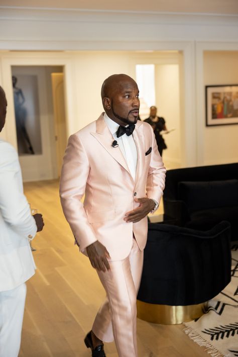 Pink Groomsmen, Celebrity Wedding Photos, Jeannie Mai, Jeezy, Hollywood Wedding, Champagne Pink, Vogue Wedding, Wedding Event Decor, Galia Lahav