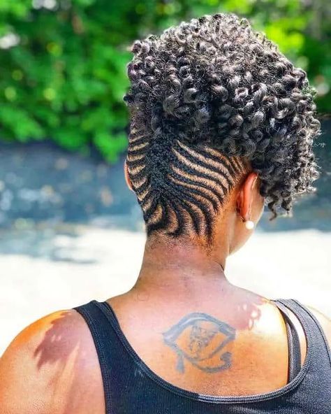 Cornrow Updo On Natural Hair, Braided Updo Natural Hair, Updo Hairstyles For Black Women, Braided Mohawk Hairstyles, Short Hair Twist Styles, Black Hair Updo Hairstyles, Natural Hair Stylists, Curly Crochet Hair Styles, Feed In Braids Hairstyles