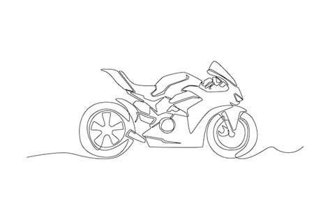 Vektor einzelne einzeilige zeichnung des... | Premium Vector #Freepik #vector #moto #motorrad #biker #motor Motorbike Tattoo, Moto Tattoo, Motorbike Drawing, Motorcycle Couple, Motorbike Art, Dad Tattoos, Moto Style, Mini Envelopes, Mini Drawings