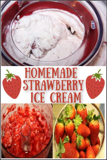 Homemade Strawberry Ice Cream Kitchen Aid Ice Cream Recipes, Homemade Ice Cream Recipes Machine, Kitchen Aid Ice Cream, Homemade Strawberry Ice Cream, Strawberry Ice Cream Recipe, Ice Cream Recipes Machine, Cuisinart Ice Cream Maker, Cuisinart Ice Cream, Ice Cream Maker Recipes