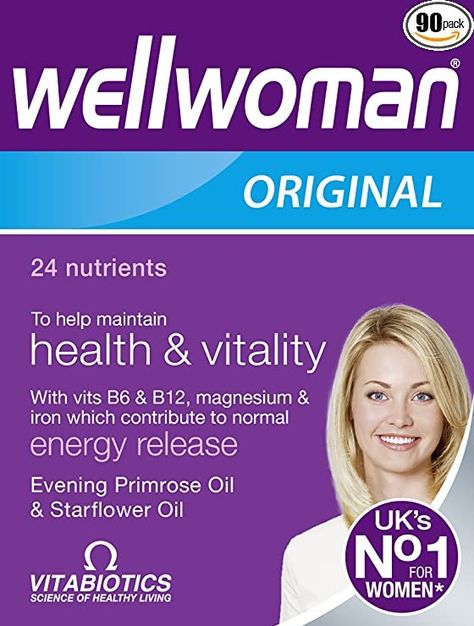 About this item
Wellwoman 70+ provides a comprehensive range of 26 vitamins formulated to help safeguard the nutritional needs of women aged 70+
Includes nutrients to help support general wellbeing as well as key areas of health including heart, brain and immune health.
Contains thiamin (vit.B1), copper and iron which contribute to normal energy release.
Vitamin B6, B12 and folic acid are also included as they contribute to normal formation of red blood cells Energy Release, Support Nervous System, Vitamin Tablets, Women Science, Female Health, Heart Brain, Health Vitamins, Nerve Cell, Evening Primrose Oil