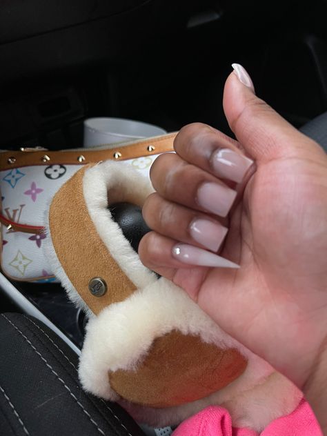 #shortnails #stilettopinky Sharp Square Nails Short, Nails With Stiletto Pinky Nail, Braider Set Nails Ideas Short, Short Braiders Nails, Nails For Braiders, Braiders Nails Set, Braider Nails Set Short, Braider Nails Set, Square Nails With Stiletto Pinky